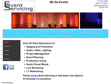 Tablet Screenshot of eventservicing.com